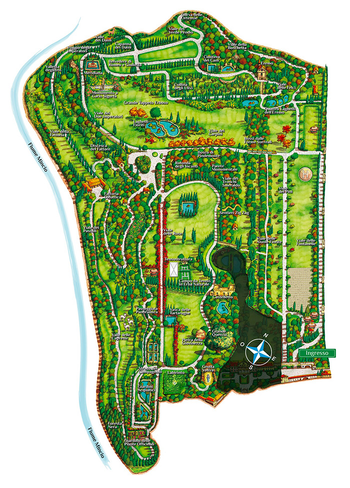 Mappa Parco Giardino Sigurtà