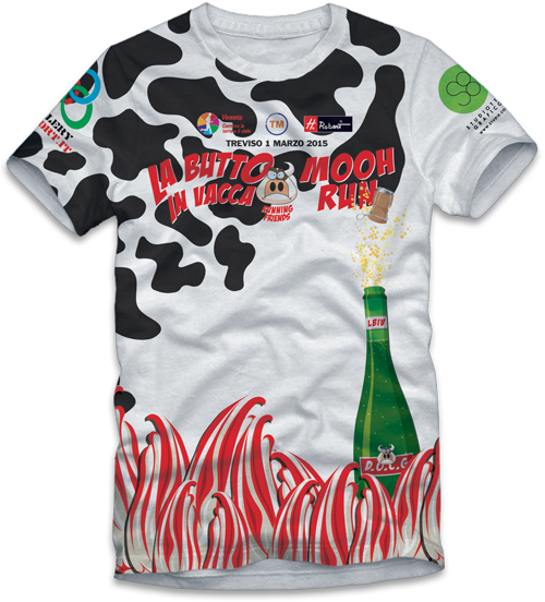 Maglia tecnica MoohRun: fronte Maglia tecnica MoohRun: fronte